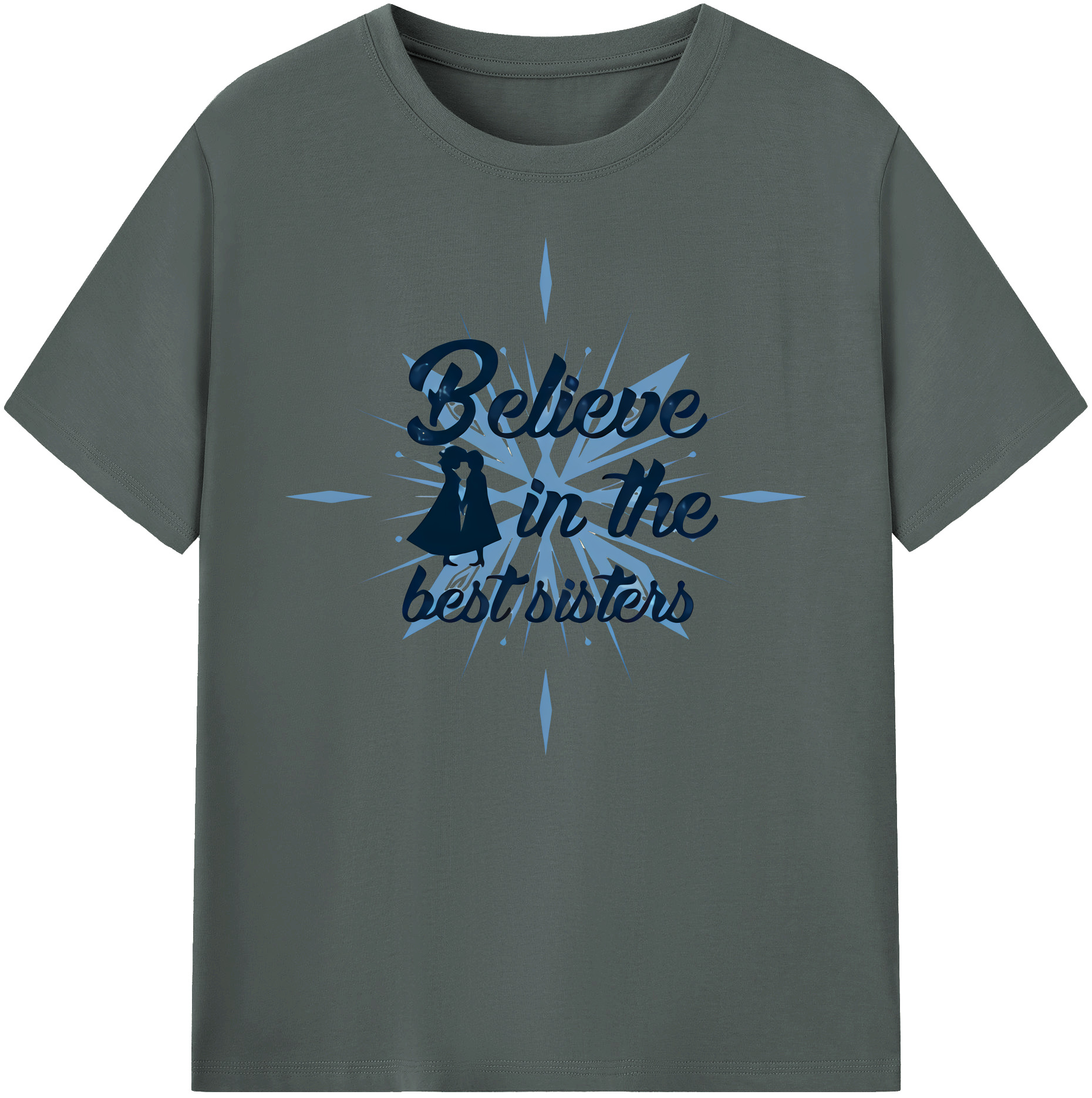 （画像用） アナと雪の女王 アンナ エルサ Frozen Anna Elsa 綿100％ メンズ半袖Tシャツ｜肌触りやわらか＆通気性